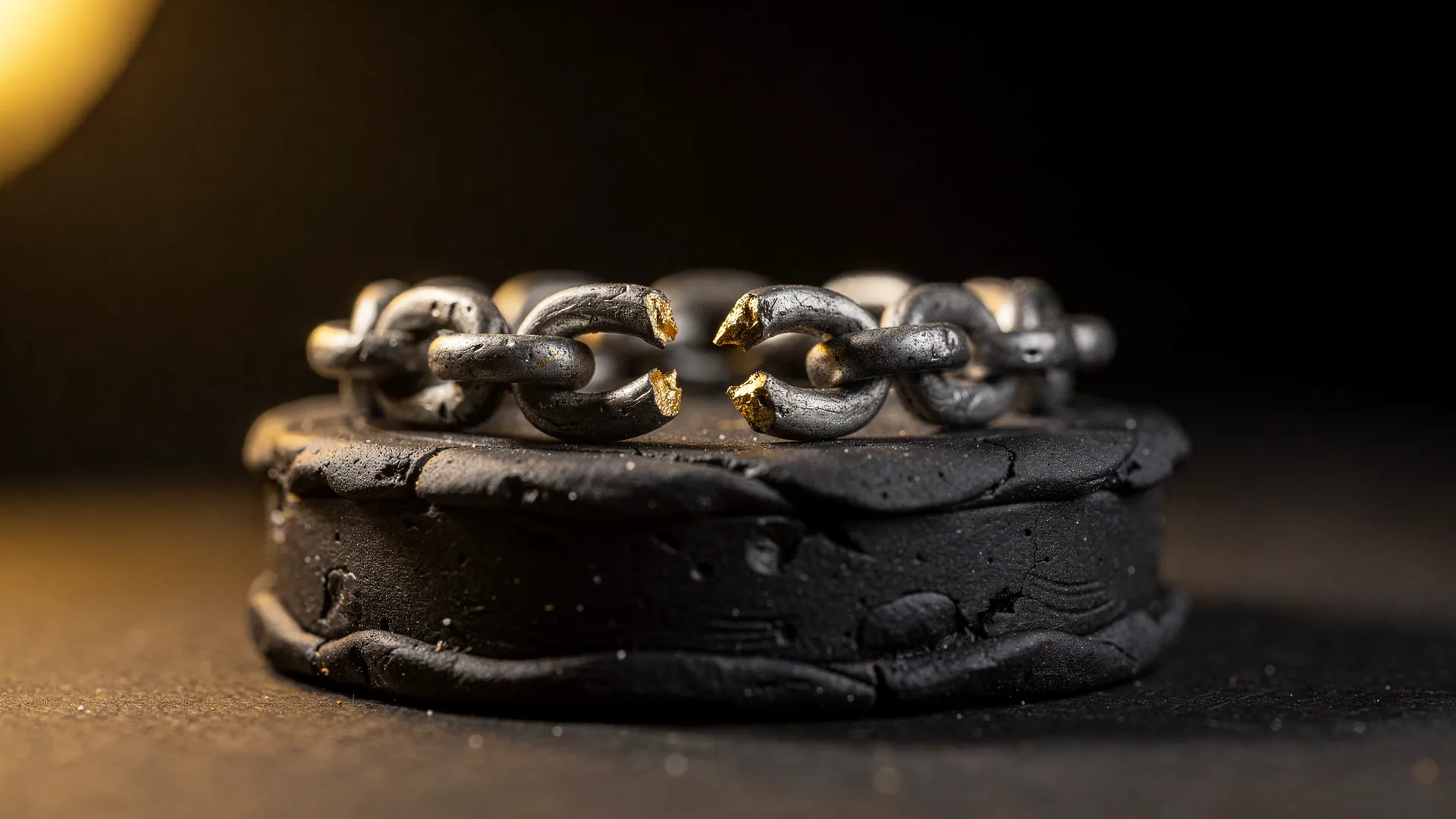 Britain vs Slavery emblem: a broken chain