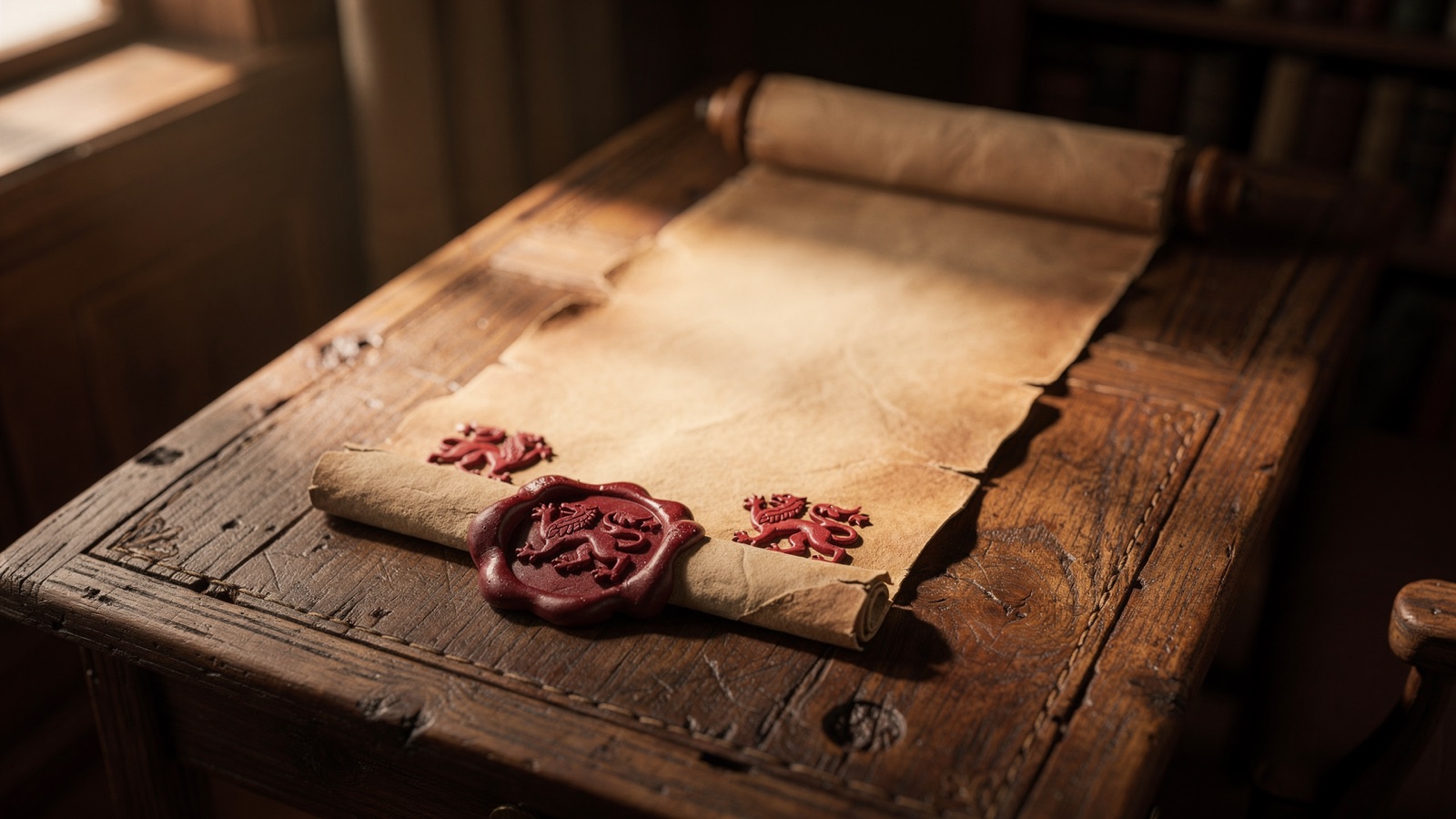 The Pennal Letter, vellum scroll sealed in red wax, 31 March 1406